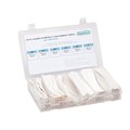 Shrinkflex ShrinkFlex® Heat Shrink Tubing Kit - 3:1 Shrink Ratio - 6 Sizes - 6" Lengths - 110 Pcs Total - White HSK3-1-KIT-WH